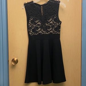 Black lace dress